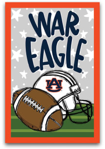 Auburn Tigers War Eagle Football Garden Flag - Navy Blue