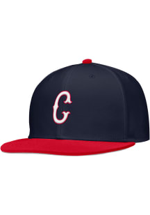 Nike UConn Huskies Mens Navy Blue Baseball Pro Flat Bill Fitted Hat