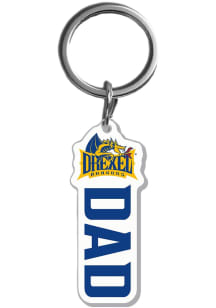 Drexel Dragons Dad Acrylic Keychain - Navy Blue