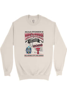 Campus Ink  Texas Tech Red Raiders Mens Ivory 2026 Women's College World Series Player Crew