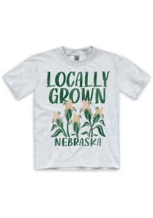 Nebraska Youth Ash Locally Grown Short Sleeve T-Shirt