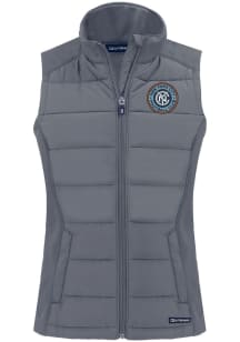 Cutter and Buck New York City FC Womens Graphite Evoke Vest