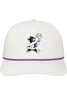 K-State Wildcats Basketball Cut Above Adjustable Adjustable Hat - White