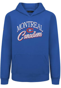 Levelwear Montreal Canadiens Youth Blue Podium Jr Origins Long Sleeve Hoodie