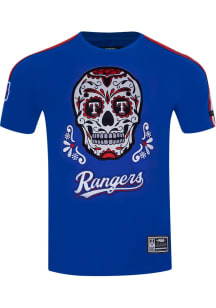 Pro Standard Texas Rangers Royal Blue Sugar Skull Short Sleeve Fashion T Shirt