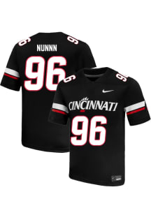 Nathan Nunnn  Nike Cincinnati Bearcats Black Football NIL Name And Number Football Jersey