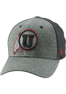 Zephyr Utah Utes Mens Grey Heather Squabble ZF Flex Hat