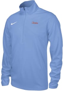 Nike Houston Cougars Mens Houston Blue Training Long Sleeve Qtr Zip Pullover