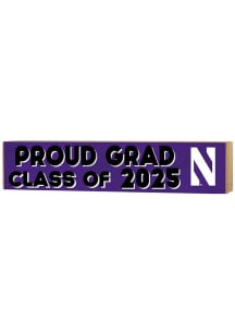 KH Sports Fan Northwestern Wildcats 3x13 Block Sign Class of 2025 Sign - Purple