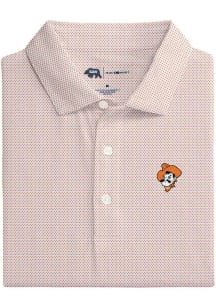 Onward Reserve Oklahoma State Cowboys Mens Orange Polka-Dot Short Sleeve Fashion Polo