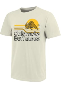 Colorado Buffaloes Natural Vintage Sunset Lines Short Sleeve T Shirt