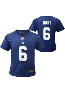 Jaxson Dart New York Giants Boys Blue Nike Home Replica Football Jersey