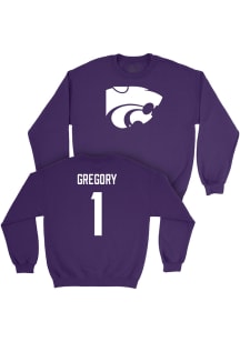 Wendell Gregory K-State Wildcats Mens Purple NIL Legacy Player Crew