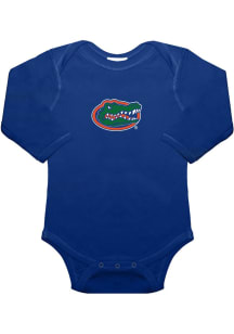 Florida Gators Baby Blue Primary Logo Long Sleeve One Piece