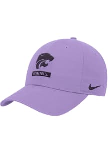 Nike K-State Wildcats Basketball Club Cap Adjustable Hat - Lavender