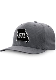 Top of the World St Louis Mens Grey Towner One-Fit Flex Hat