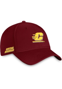 Top of the World Central Michigan Chippewas Mens Black 2T Reflex One-Fit Flex Hat