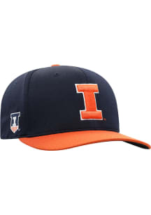 Top of the World Illinois Fighting Illini Mens Navy Blue 2T Reflex One-Fit Flex Hat