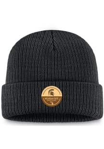 Top of the World Michigan State Spartans Black U Root Patch Cuff Design Mens Knit Hat