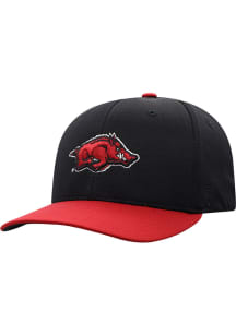 Top of the World Arkansas Razorbacks Mens Black Reflex 2T Flex Hat