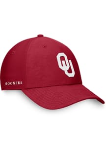 Top of the World Oklahoma Sooners Mens Cardinal Deluxe Structured Flex Hat