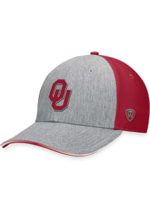 Top of the World Oklahoma Sooners Mens Ash Merge 2T Flex Hat