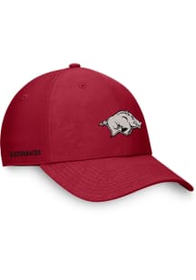 Top of the World Arkansas Razorbacks Mens Cardinal Deluxe Structured Flex Hat