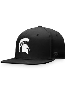 Top of the World Michigan State Spartans Mens Black Dusk Flat Brim Flex Hat