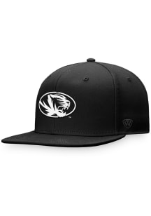 Top of the World Missouri Tigers Mens Black Dusk Flat Brim Flex Hat
