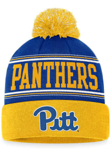 Top of the World Pitt Panthers Blue Draft Cuff Pom Mens Knit Hat