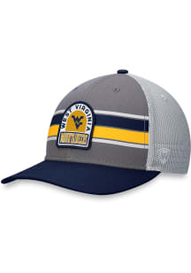 Top of the World West Virginia Mountaineers Aurora Meshback Adjustable Hat - Grey