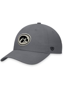 Top of the World Iowa Hawkeyes Tatted Unstructured Adjustable Hat - Grey