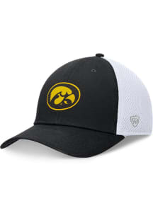Top of the World Iowa Hawkeyes Mens Black 2T Fastbreak Stretch Flex Hat