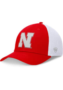 Top of the World Nebraska Cornhuskers Mens Red 2T Fastbreak Stretch Flex Hat
