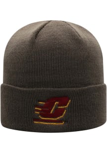 Top of the World Central Michigan Chippewas Brown Cuffed Knit Mens Knit Hat
