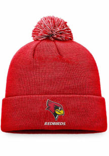Top of the World Illinois State Redbirds Red Cuffed Knit Design Mens Knit Hat