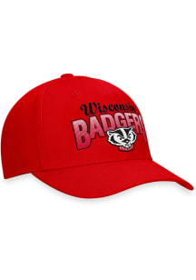 Top of the World Wisconsin Badgers Game Structured Adjustable Hat - Red