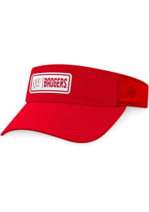 Top of the World Wisconsin Badgers Mens Red SR05 Adjustable Visor