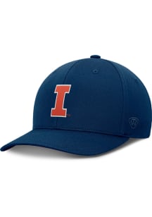 Top of the World Illinois Fighting Illini Mens Navy Blue Reflex - Team Color Flex Hat