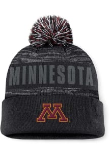 Top of the World Minnesota Golden Gophers Black Colton Cuff Pom Mens Knit Hat