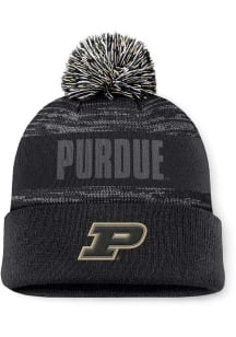 Top of the World Purdue Boilermakers Black Colton Cuff Pom Mens Knit Hat