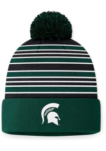 Top of the World Michigan State Spartans Green Double Down Cuff Pom Mens Knit Hat