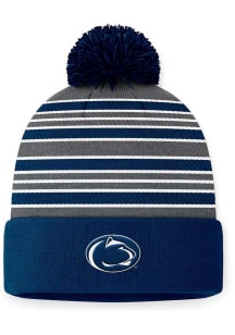 Top of the World Penn State Nittany Lions Navy Blue Double Down Cuff Pom Mens Knit Hat