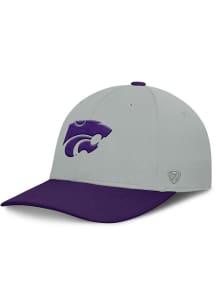 Top of the World K-State Wildcats Mens Grey Mick Stretch Flex Hat