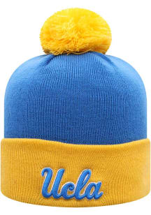 Top of the World UCLA Bruins Blue Tow Pom Cuffed Knit Tow-Tone Mens Knit Hat
