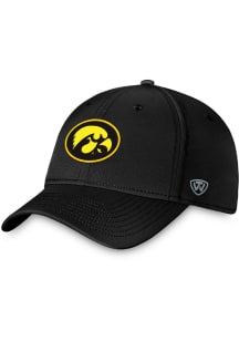 Top of the World Iowa Hawkeyes Mens Black Ignite Design Flex Hat