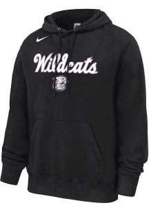 Nike K-State Wildcats Mens Black Club Fleece Vintage Long Sleeve Hoodie