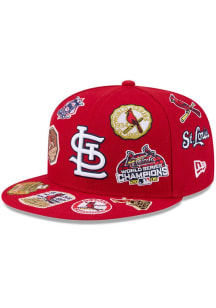 New Era St Louis Cardinals Red All Over 9FIFTY Mens Snapback Hat