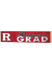 KH Sports Fan Rutgers Scarlet Knights Grad graduation graphic Sign - Red