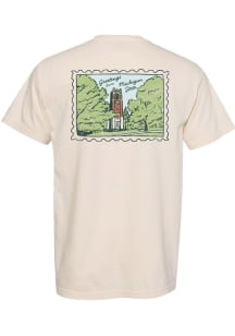 Summit Sportswear Michigan State Spartans Womens Ivory Postcard Short Sleeve T-Shirt